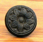 0184s-1354 Unbranded Antique Sunflower Drawer Pull Knob Set Of 6 Cast Iron Cabinets Drawers Rustic