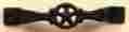 021-52377 Unbranded Western Drawer Handle Pull With Star Cast Iron Hardware Decor Rustic Brown