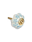 063713251817 American Chateau Set Of Pieces Ceramic Turquoise Leaf