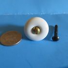 07855550064 New Porcelain Knobs Cabinet Drawers Black Or Brass Screw In