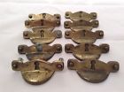 N12524 10 Cleaning Brass Drawer Kbc Lot Pulls Vintage Keeler