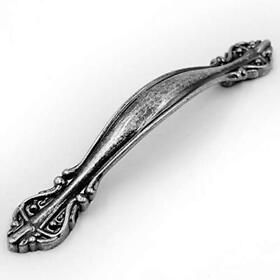 10-pack Cabinet Hardware Handle Pull Aged Silver 3inch 76mm Hole Centers