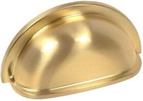 4310bb 10 Pack Cosmas Brushed Brass Cabinet Hardware Bin Cup Drawer Handle