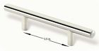 45-107 10 Set 96508 Brushed Pull 3.5 Cc . Id European Nickel Fine Railing