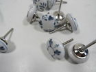 100000-0002 Door Knobs Grey White Hand Painted Ceramic Knob Cabinet Kno