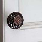 10370 Gliderite Round Flower Cabinet Knobs Dia Bronze Birdcage 0849376010370