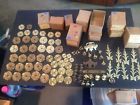 1045-ab Gliderite Hardware Large Lot Of Solid Brass Cabinet