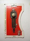 106-38 Faultless Hardware Vintage Usa Drop Pull Backplate Medium Dark Antique