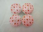 12007 Reading In Rags Set Of 4 Rosebud Cabinet Knobs Shabby Decor Floral Drawer