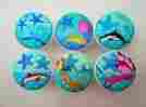 12022 Reading In Rags Set Of 6 Starfish Over Water Cabinet Knobs Drawer Nautical