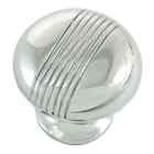 12515 Mng Hardware Striped Cabinet Knob Polished Chrome 803055125151