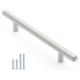 12mm Stainless Steel Kitchen Cabinet Handles T Bar Pull 8 Inches 30 Pack -
