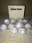 1307 Lillian Vernon Lot Blue Floral White Porcelain Cabinet Furniture Knobs