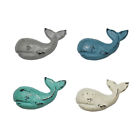 131368 Set Of Assorted Cast Iron Whale Drawer Pulls 738449559390