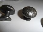 1403-35 Cliffside Lot Of Rustic Primitive Hammered Pewter Cabinet Knobs Pulls