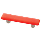 142336-335 Liberty Hardware Tomato Opaque Nickel Drawer Pull 885785423363