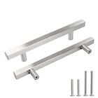 15 Pack Cabinet Handles Stainless Steel Square Drawer Pulls Brushed Nickel Cabin