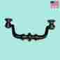 15744 The Renovators Supply Drawer Pull Black Wrought Iron Bail 4 1 2 096962361280