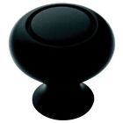1875401 Amerock Allison Round Cabinet Knob Flat Black 026634221086