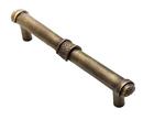 1890-3 Carpe Diem Hardware Traditional Rustic Rounded Pull Antique 678999022985
