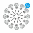 192202 Eeekit Crystal Glass Cabinet Knobs Diamond Shape Drawer 610877082124