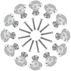 198684 Eeekit Crystal Glass Cabinet Knobs Diamond Shape Drawer Kitchen