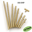 201gd Goldenwarm Brushed Brass Cabinet Handles Gold Kitchen Drawer Pulls Door