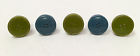 21172275 Unknown Lot Of Button Drawer Cabinet Knobs Hardware Blue Green
