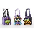 2145.1-3 Delton Inches Felt Halloween Face Basket Set Of 652448177587