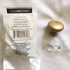 226705 Style Selections Box Of Antique Brass Finish Cabinet 654880010606