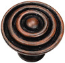 23019 Laurey Cabinet Hardware Target Knob Antique Rust 722233230190