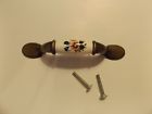 245fwb Amerock Allison New White Antique Brass Flower Cabinet Drawer Pull