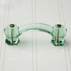 248446 Signature Hardware Depression Green Glass Drawer Pull
