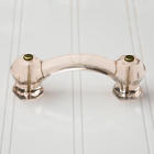 248447 Signature Hardware Depression Pink Glass Drawer Pull