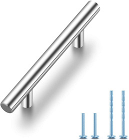 25 Pack 5 Inch Kitchen Cabinet Handles Matte Satin Nickel Pulls