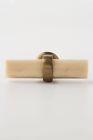 25039512 Anthropologie Antler Melody Tusk Knob Pull Cream Horn Brass