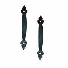 25700 The Renovators Supply Door Pulls Black Wrought Iron 096962417994