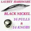 7222338 26312 722233257128 722233263129 Laurey Black Nickel Drawer Cabinet Hardware 16 Pulls 3.75 25712 14 Knobs