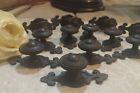 2670 Amerock Brown Drawer Cabinet Pulls Knobs Salvage Vtg Dressers Backplate