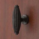 286659 Signature Hardware Solid Bronze Ridged Cabinet Knob