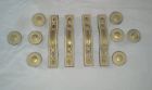 43430 3 45430 12 Drawer Pulls " Keller Kbc Door - 4 Lot Brass Ctr