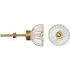 30004424 Darice Heritage Hardware Glass Knob Clear 889092141699