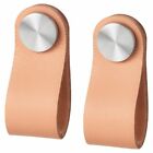 303.489.33 Ikea Stern Leather Steel Handle Pull Tanned Pack Osternas New