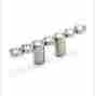 30793214011 Richelieu Set Of 3 Contemporary Metal Swarvoski Crystal Pulls
