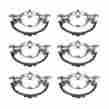 31388 The Renovators Supply 6 Cabinet Pull Pewter Solid Brass Arbor Bail 096962420277