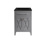 313yg319-24g-mb Laviva Wimbledon Gry Cabinet And Matte Black Viva 685757782524