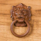 316679 Signature Hardware Lion Head Iron Drawer Pull With Rust Finish