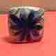 34995985 Garden Anthropologie New Sqaure Art Knob Pull Blue Gold Coral Flower Decor