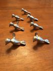 37746187 Anthropologie Metal Bird Drawer Knobs Silver Color Set Of