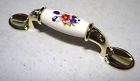245fwp 4 Allison Series Amerock Floral Pulls Lot Insert Brass